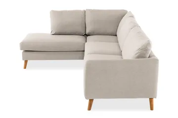 Trend 4-sits Vänstervänd L-formad Divansoffa i Tyg - Beige - Möbler - Soffa - Divansoffa & schäslongsoffa - 4 sits soffa med divan