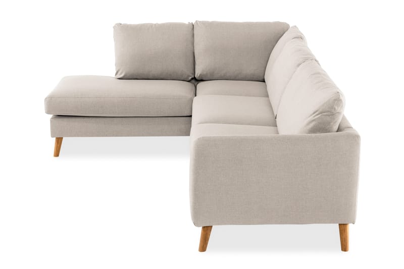 Trend 4-sits Vänstervänd L-formad Divansoffa i Tyg - Beige - Möbler - Soffa - Divansoffa & schäslongsoffa - 4 sits soffa med divan