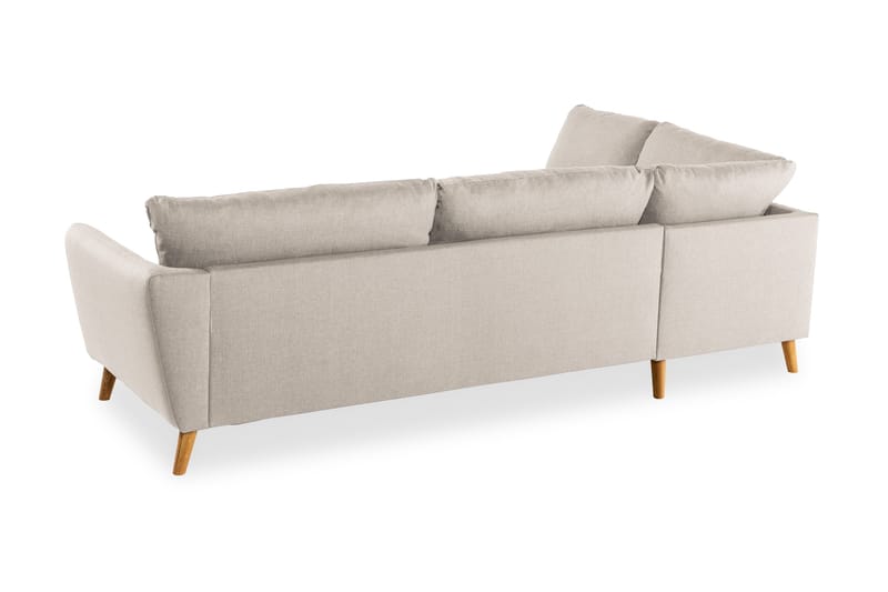 Trend 4-sits Vänstervänd L-formad Divansoffa i Tyg - Beige - Möbler - Soffa - Divansoffa & schäslongsoffa - 4 sits soffa med divan