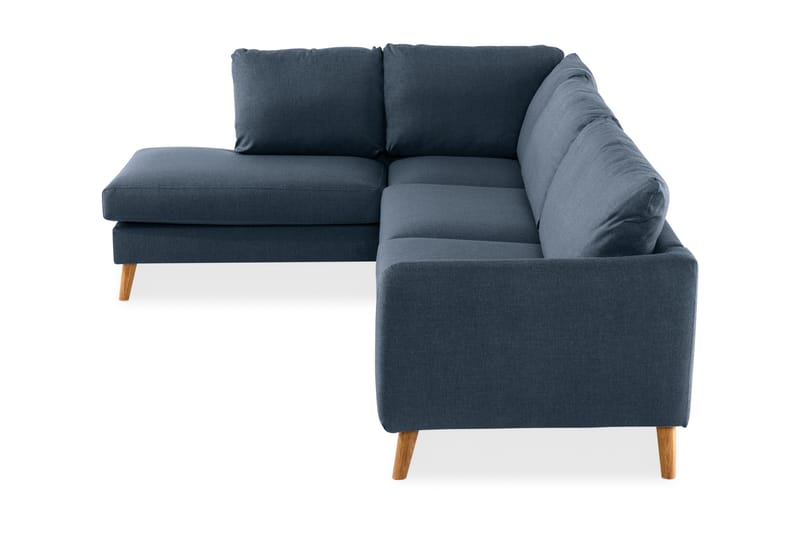 Trend 4-sits Vänstervänd L-formad Schäslongsoffa i Tyg - Blå - Möbler - Soffa - Divansoffa & schäslongsoffa - 4 sits soffa med divan