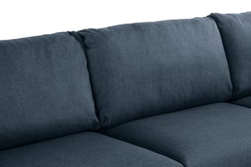 Trend 4-sits Vänstervänd L-formad Schäslongsoffa i Tyg - Blå - Möbler - Soffa - Divansoffa & schäslongsoffa - 4 sits soffa med divan