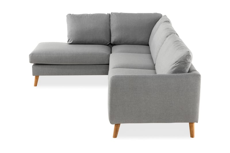 Trend 4-sits Vänstervänd L-formad Schäslongsoffa i Tyg - Grå - Möbler - Soffa - Divansoffa & schäslongsoffa - 4 sits soffa med divan