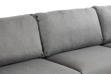 Trend 4-sits Vänstervänd L-formad Schäslongsoffa i Tyg - Grå - Möbler - Soffa - Divansoffa & schäslongsoffa - 4 sits soffa med divan