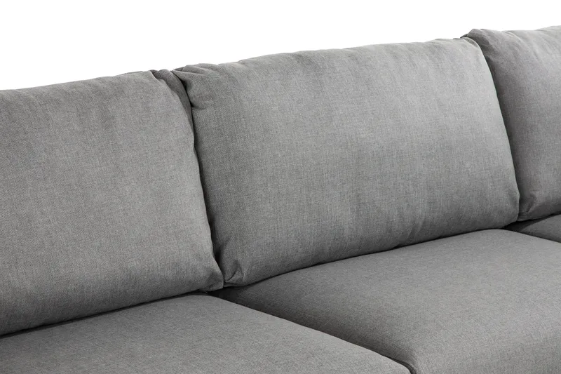 Trend 4-sits Vänstervänd L-formad Schäslongsoffa i Tyg - Grå - Möbler - Soffa - Divansoffa & schäslongsoffa - 4 sits soffa med divan