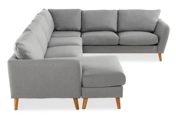 Trend 5-sits Vänstervänd U-formad Hörnsoffa med divan i Tyg - Grå - Möbler - Soffa - Hörnsoffa - Hörnsoffa med divan