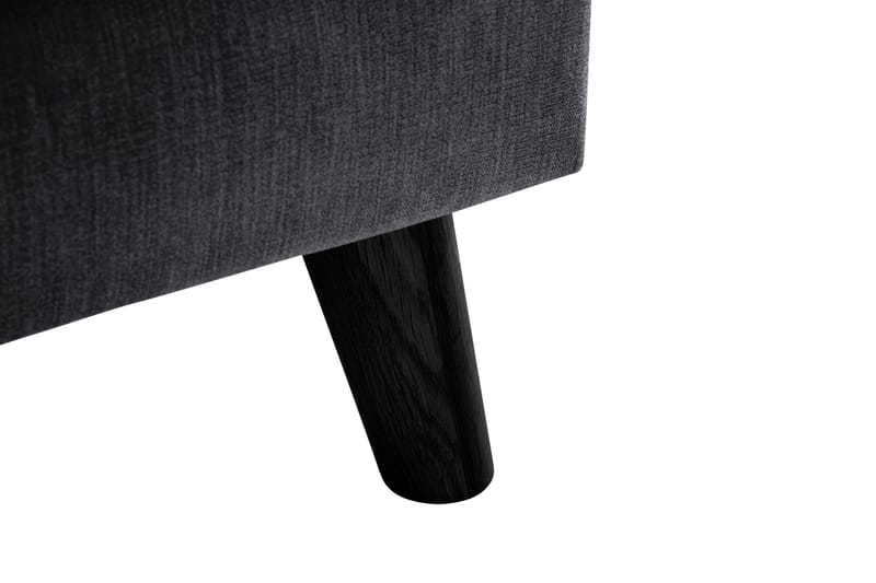 Trend Lyx 3-sits Divansoffa Vänster - Mörkgrå/Svart - Möbler - Soffa - Divansoffa & schäslongsoffa - 4 sits soffa med divan