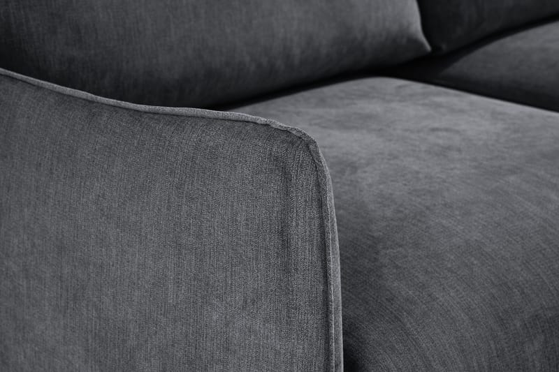 Trend Lyx 3-sits Divansoffa Vänster - Mörkgrå/Svart - Möbler - Soffa - Divansoffa & schäslongsoffa - 4 sits soffa med divan