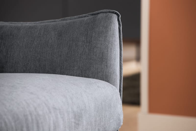 Trend Lyx 3-sits Divansoffa Vänster - Mörkgrå/Svart - Möbler - Soffa - Divansoffa & schäslongsoffa - 4 sits soffa med divan