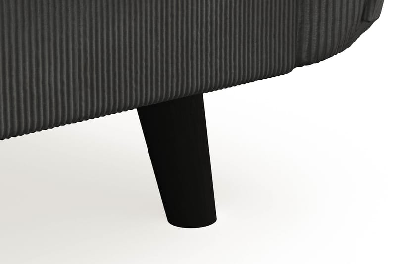 Trend Lyx 3-sits Högervänd L-formad Divansoffa i Manchester - Mörkgrå - Möbler - Soffa - Divansoffa & schäslongsoffa - 4 sits soffa med divan