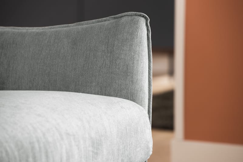 Trend Lyx 3-sits Högervänd L-formad Divansoffa i Tyg - Grå - Möbler - Soffa - Divansoffa & schäslongsoffa - 4 sits soffa med divan