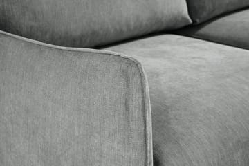 Trend Lyx 3-sits Högervänd L-formad Divansoffa i Tyg - Grå - Möbler - Soffa - Divansoffa & schäslongsoffa - 4 sits soffa med divan