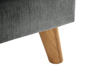 Trend Lyx 3-sits Högervänd L-formad Divansoffa i Tyg - Grå - Möbler - Soffa - Divansoffa & schäslongsoffa - 4 sits soffa med divan
