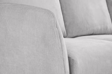 Trend Lyx 3-sits Högervänd L-formad Divansoffa i Tyg - Ljusgrå - Möbler - Soffa - Divansoffa & schäslongsoffa - 4 sits soffa med divan