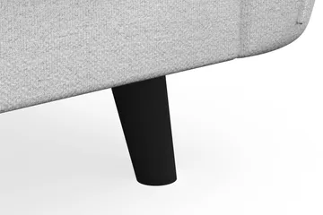 Trend Lyx 3-sits Högervänd L-formad Divansoffa i Tyg - Ljusgrå - Möbler - Soffa - Divansoffa & schäslongsoffa - 4 sits soffa med divan