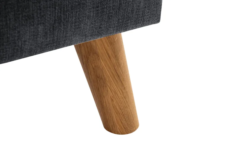 Trend Lyx 3-sits Högervänd L-formad Divansoffa i Tyg - Mörkgrå - Möbler - Soffa - Divansoffa & schäslongsoffa - 4 sits soffa med divan