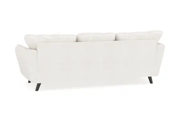 Trend Lyx 3-sits Vänstervänd L-formad Divansoffa i Bouclé - Vit - Möbler - Soffa - Divansoffa & schäslongsoffa - 4 sits soffa med divan