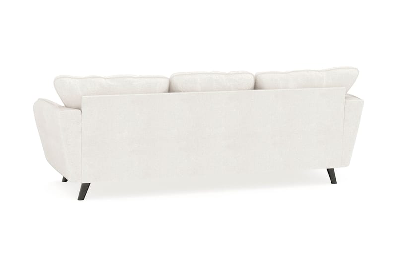 Trend Lyx 3-sits Vänstervänd L-formad Divansoffa i Bouclé - Vit - Möbler - Soffa - Divansoffa & schäslongsoffa - 4 sits soffa med divan