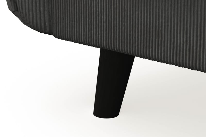 Trend Lyx 3-sits Vänstervänd L-formad Divansoffa i Manchester - Mörkgrå - Möbler - Soffa - Divansoffa & schäslongsoffa - 4 sits soffa med divan