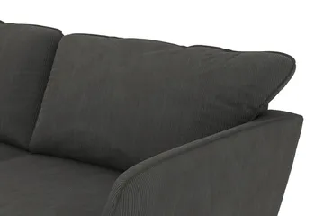 Trend Lyx 3-sits Vänstervänd L-formad Divansoffa i Manchester - Mörkgrå - Möbler - Soffa - Divansoffa & schäslongsoffa - 4 sits soffa med divan