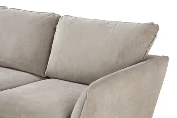 Trend Lyx 3-sits Vänstervänd L-formad Divansoffa i Tyg - Beige - Möbler - Soffa - Divansoffa & schäslongsoffa - 4 sits soffa med divan