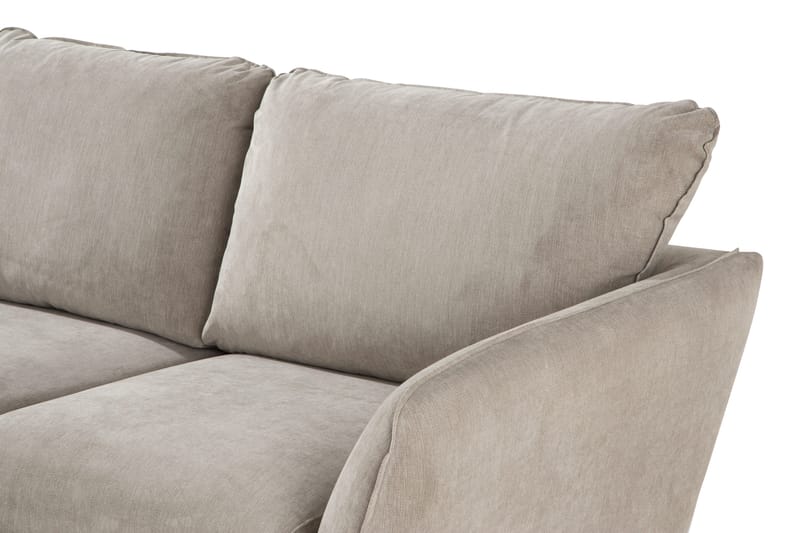 Trend Lyx 3-sits Vänstervänd L-formad Divansoffa i Tyg - Beige - Möbler - Soffa - Divansoffa & schäslongsoffa - 4 sits soffa med divan