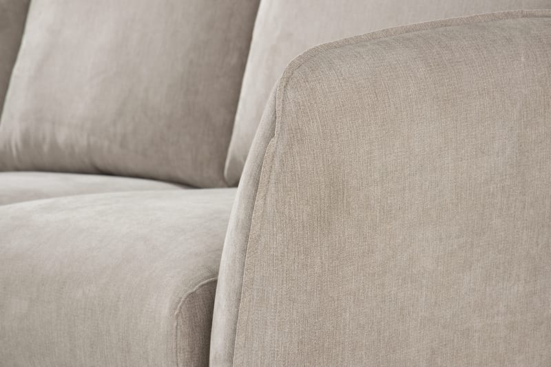 Trend Lyx 3-sits Vänstervänd L-formad Divansoffa i Tyg - Beige - Möbler - Soffa - Divansoffa & schäslongsoffa - 4 sits soffa med divan