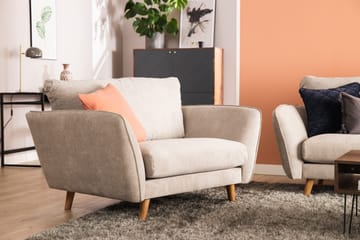 Trend Lyx 3-sits Vänstervänd L-formad Divansoffa i Tyg - Beige - Möbler - Soffa - Divansoffa & schäslongsoffa - 4 sits soffa med divan