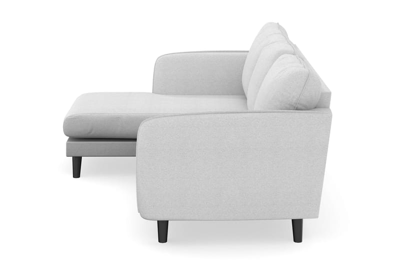 Trend Lyx 3-sits Vänstervänd L-formad Divansoffa i Tyg - Ljusgrå - Möbler - Soffa - Divansoffa & schäslongsoffa - 4 sits soffa med divan