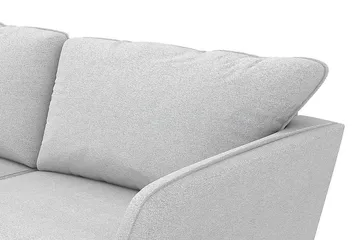 Trend Lyx 3-sits Vänstervänd L-formad Divansoffa i Tyg - Ljusgrå - Möbler - Soffa - Divansoffa & schäslongsoffa - 4 sits soffa med divan