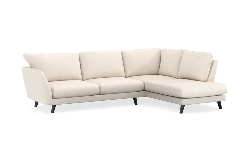 Trend Lyx 4-sits Högervänd L-formad Schäslongsoffa i Manchester - Beige - Möbler - Soffa - Divansoffa & schäslongsoffa - 4 sits soffa med divan