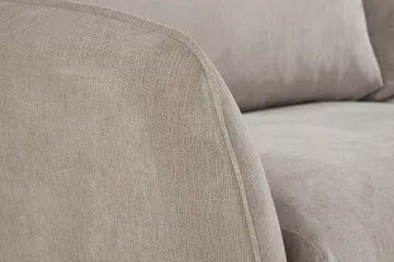 Trend Lyx 4-sits Högervänd L-formad Schäslongsoffa i Tyg - Beige - Möbler - Soffa - Divansoffa & schäslongsoffa - 4 sits soffa med divan