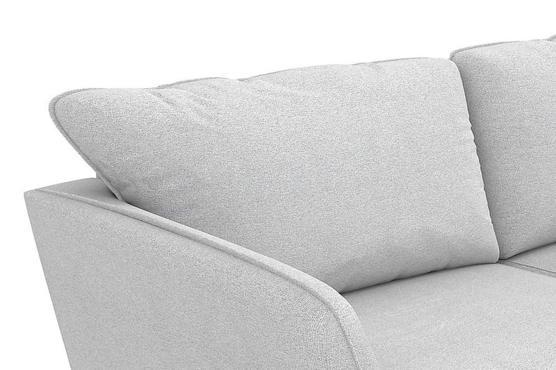 Trend Lyx 4-sits Högervänd L-formad Schäslongsoffa i Tyg - Ljusgrå - Möbler - Soffa - Divansoffa & schäslongsoffa - 4 sits soffa med divan
