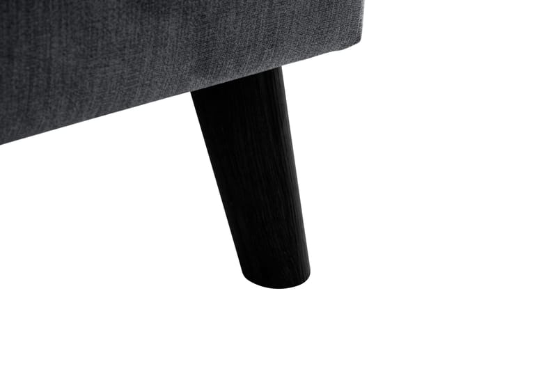 Trend Lyx 4-sits Högervänd L-formad Schäslongsoffa i Tyg - Mörkgrå - Möbler - Soffa - Divansoffa & schäslongsoffa - 4 sits soffa med divan