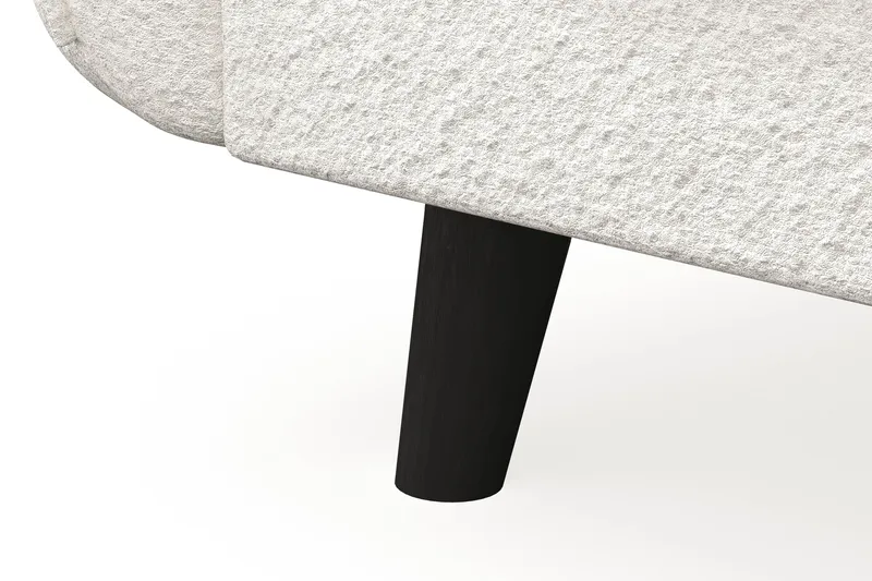 Trend Lyx 4-sits Högervänd U-formad Soffa med Divan och Schäslong i Bouclé - Vit - Möbler - Soffa - Divansoffa & schäslongsoffa - 4 sits soffa med divan