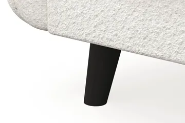 Trend Lyx 4-sits Vänstervänd L-formad Schäslongsoffa i Bouclé - Vit - Möbler - Soffa - Divansoffa & schäslongsoffa - 4 sits soffa med divan