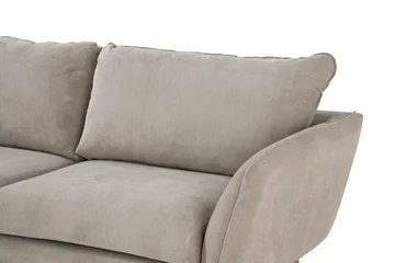 Trend Lyx 4-sits Vänstervänd L-formad Schäslongsoffa i Tyg - Beige - Möbler - Soffa - Divansoffa & schäslongsoffa - 4 sits soffa med divan