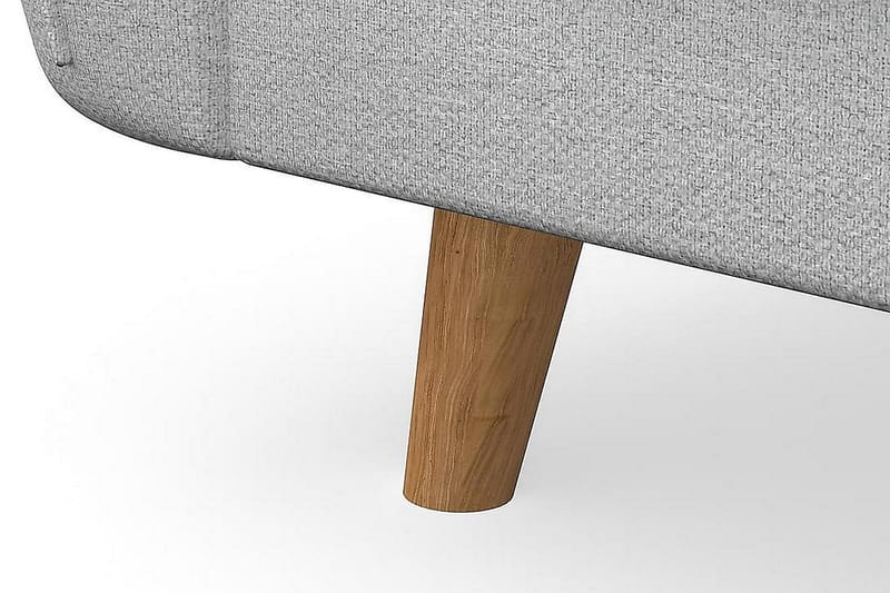 Trend Lyx 4-sits Vänstervänd L-formad Schäslongsoffa i Tyg - Ljusgrå - Möbler - Soffa - Divansoffa & schäslongsoffa - 4 sits soffa med divan