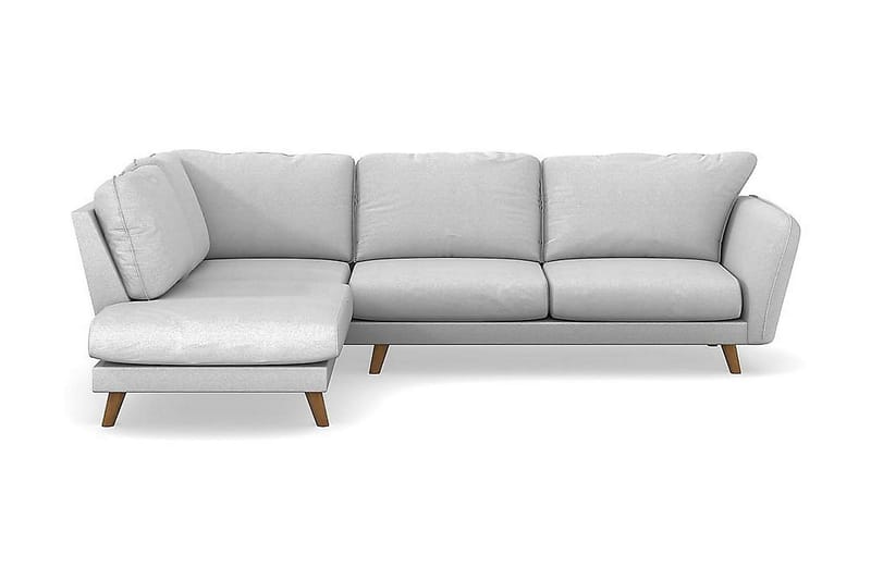 Trend Lyx 4-sits Vänstervänd L-formad Schäslongsoffa i Tyg - Ljusgrå - Möbler - Soffa - Divansoffa & schäslongsoffa - 4 sits soffa med divan