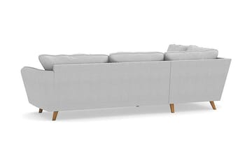 Trend Lyx 4-sits Vänstervänd L-formad Schäslongsoffa i Tyg - Ljusgrå - Möbler - Soffa - Divansoffa & schäslongsoffa - 4 sits soffa med divan