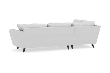 Trend Lyx 4-sits Vänstervänd L-formad Schäslongsoffa i Tyg - Ljusgrå - Möbler - Soffa - Divansoffa & schäslongsoffa - 4 sits soffa med divan