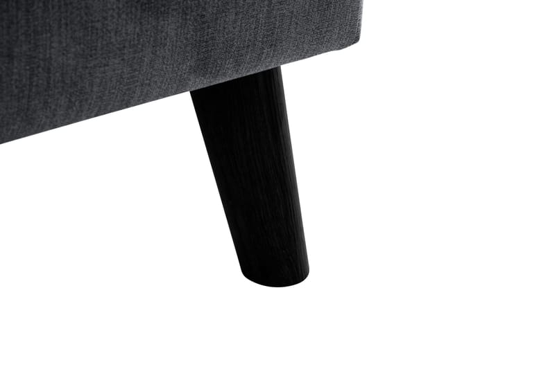 Trend Lyx 4-sits Vänstervänd L-formad Schäslongsoffa i Tyg - Mörkgrå - Möbler - Soffa - Divansoffa & schäslongsoffa - 4 sits soffa med divan