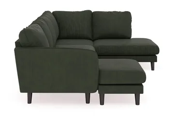 Trend Lyx 4-sits Vänstervänd U-formad Soffa med Divan och Schäslong i Manchester - Mörkgrön - Möbler - Soffa - Divansoffa & schäslongsoffa - 4 sits soffa med divan