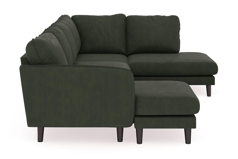 Trend Lyx 4-sits Vänstervänd U-formad Soffa med Divan och Schäslong i Manchester - Mörkgrön - Möbler - Soffa - Divansoffa & schäslongsoffa - 4 sits soffa med divan