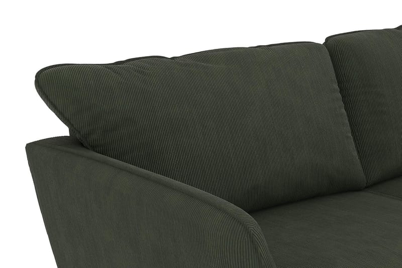 Trend Lyx 4-sits Vänstervänd U-formad Soffa med Divan och Schäslong i Manchester - Mörkgrön - Möbler - Soffa - Divansoffa & schäslongsoffa - 4 sits soffa med divan