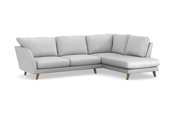 Trend Lyx Schäslongsoffa Höger - Ljusgrå - Möbler - Soffa - Divansoffa & schäslongsoffa - 4 sits soffa med divan