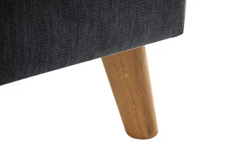 Trend Lyx Schäslongsoffa Höger - Mörkgrå/Ek - Möbler - Soffa - Divansoffa & schäslongsoffa - 4 sits soffa med divan