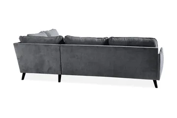 Trend Lyx Schäslongsoffa Höger - Mörkgrå/Svart - Möbler - Soffa - Divansoffa & schäslongsoffa - 4 sits soffa med divan