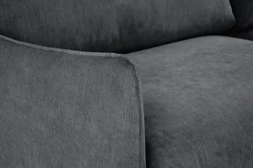 Trend Lyx Schäslongsoffa Höger - Mörkgrå/Svart - Möbler - Soffa - Divansoffa & schäslongsoffa - 4 sits soffa med divan