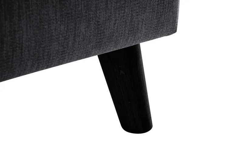 Trend Lyx Schäslongsoffa Höger - Mörkgrå/Svart - Möbler - Soffa - Divansoffa & schäslongsoffa - 4 sits soffa med divan