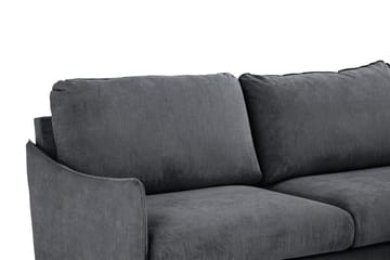 Trend Lyx Schäslongsoffa Vänster - Mörkgrå/Ek - Möbler - Soffa - Divansoffa & schäslongsoffa - 4 sits soffa med divan
